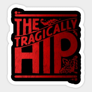 RED the tragically hip Sticker